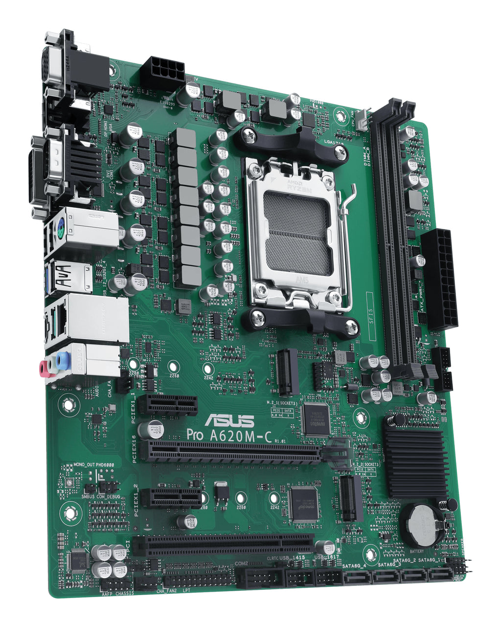 ASUS PRO A620M-C-CSM AMD A620 Emplacement AM5 micro ATX