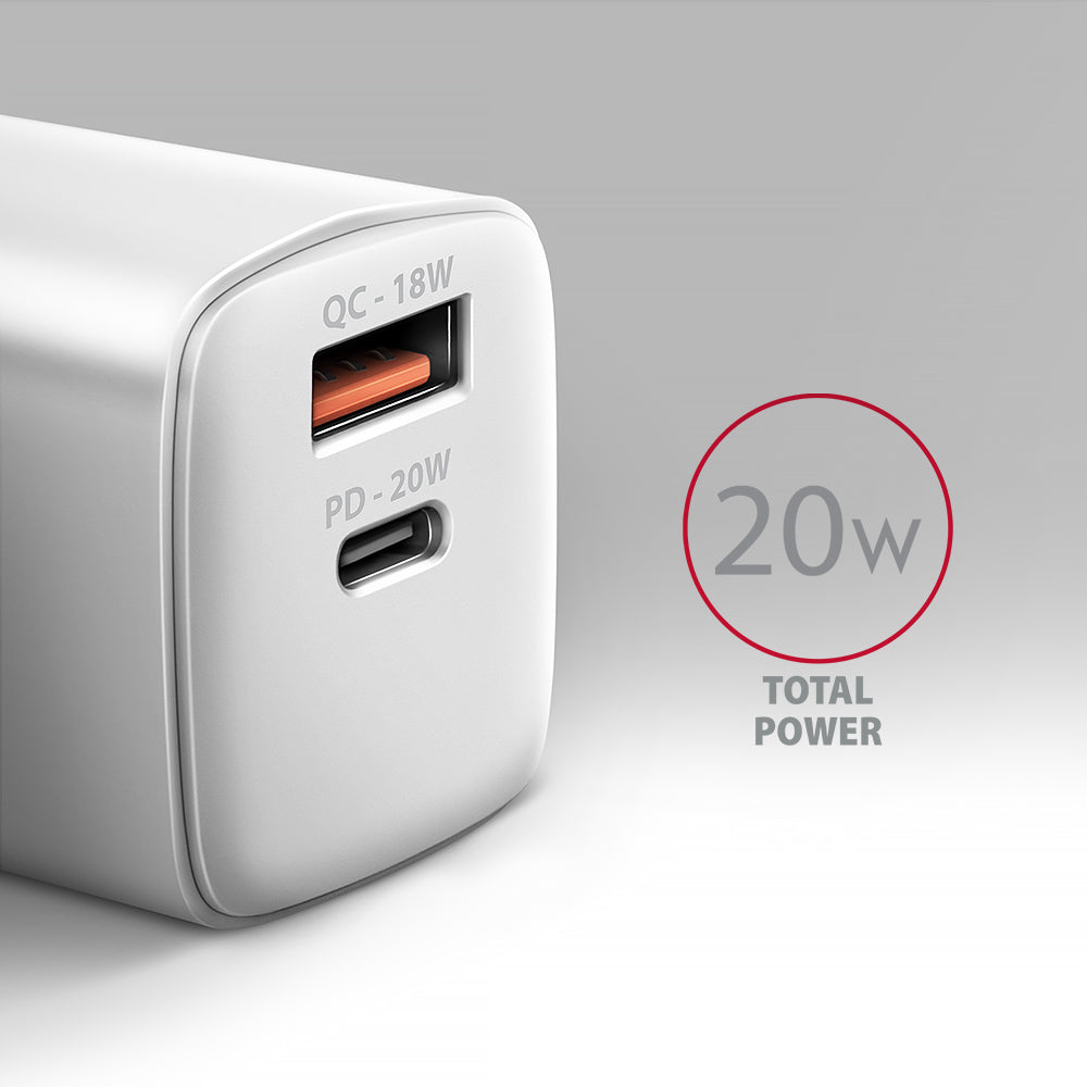 Axagon ACU-PQ20W chargeur d'appareils mobiles Universel Blanc Secteur Charge rapide Intérieure