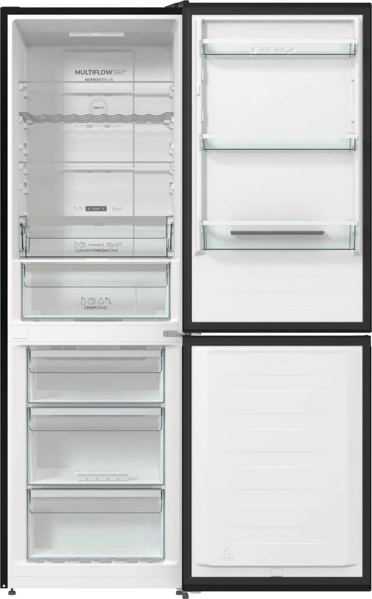Gorenje NRK619EABXL4 Pose libre 300 L Noir