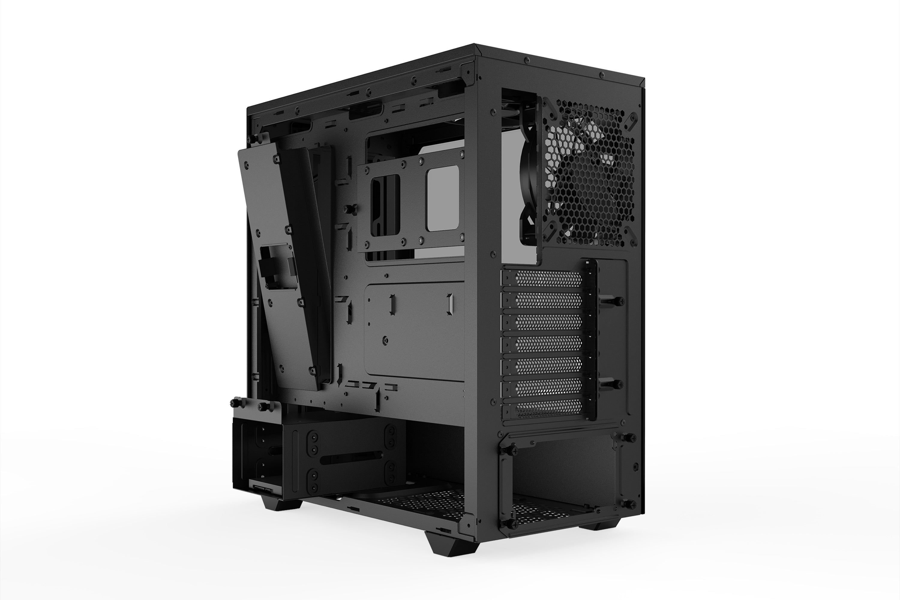 be quiet! Pure Base 500 DX Noir | Boîtier PC ARGB vitré, Mini ITX / Micro ATX / ATX, 3 ventilateurs Pure Wings 2 140 mm