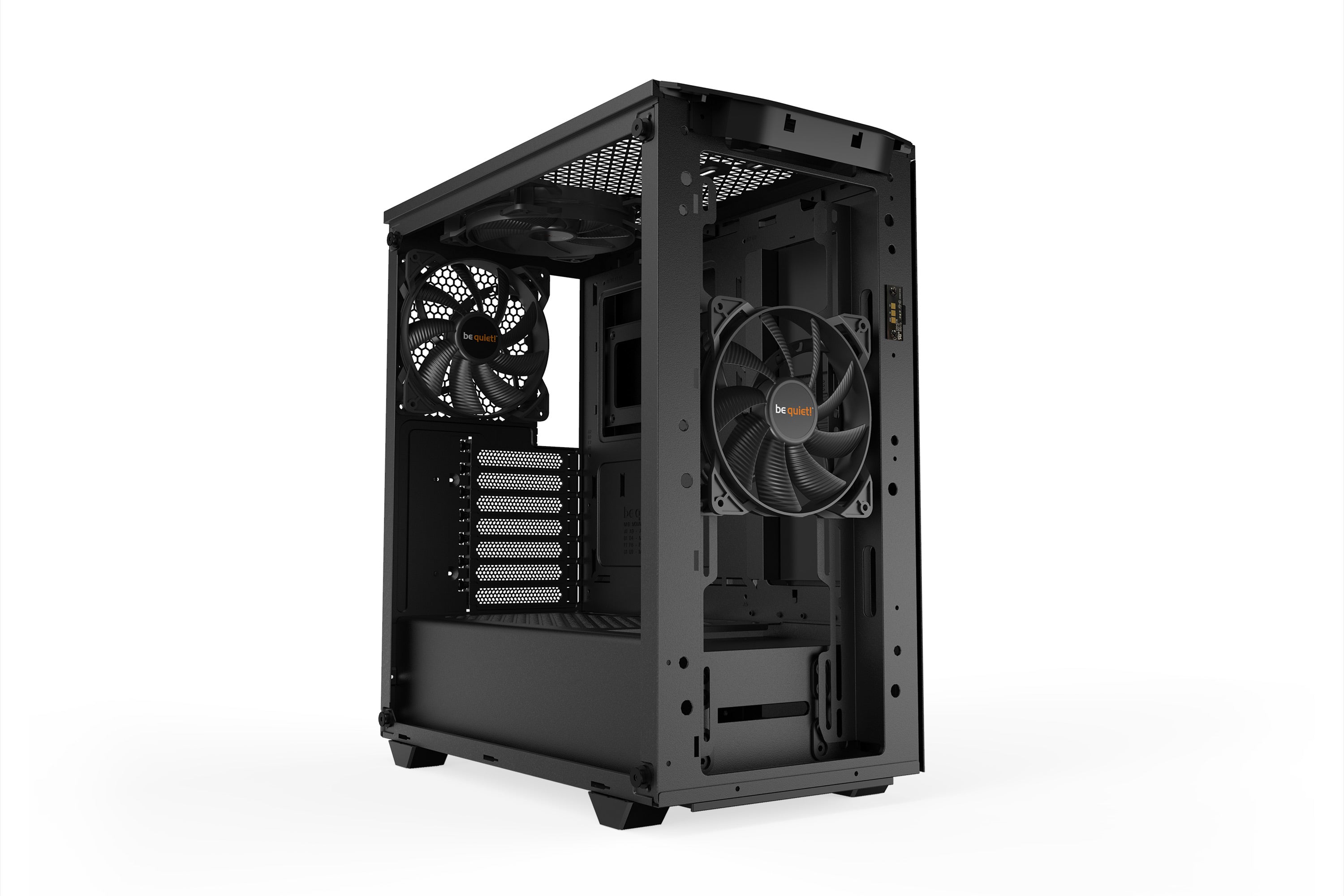 be quiet! Pure Base 500 DX Noir | Boîtier PC ARGB vitré, Mini ITX / Micro ATX / ATX, 3 ventilateurs Pure Wings 2 140 mm