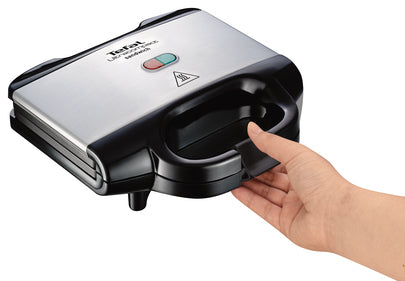 Tefal SM1572 gaufrier et appareil à croque-monsieur 700 W Noir, Acier inoxydable