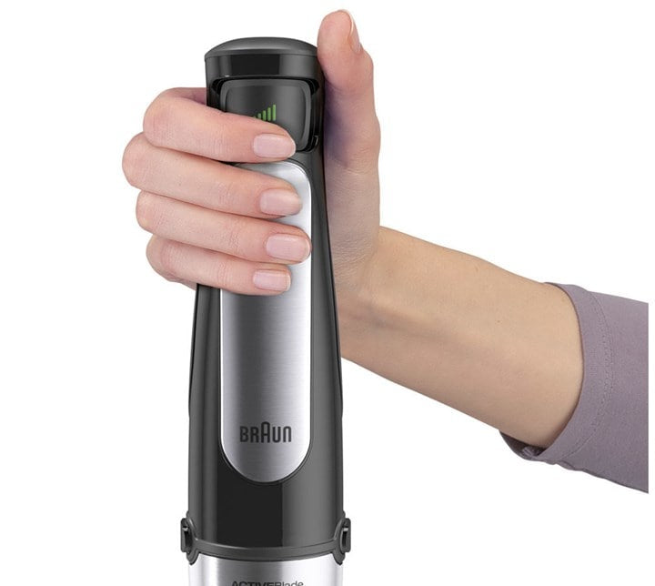 Braun MultiQuick 7 MQ 7045X 1,25 L Mélangeur par immersion 1000 W Noir, Acier inoxydable