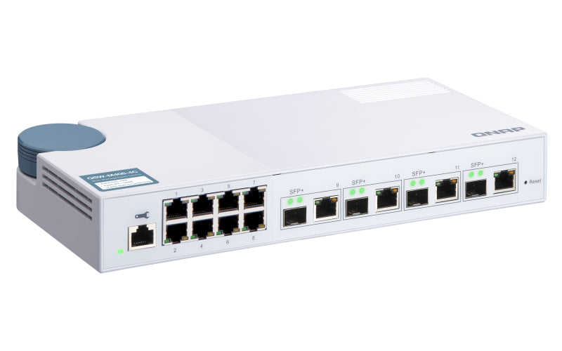 QNAP QSW-M408-4C commutateur réseau Géré L2 Gigabit Ethernet (10/100/1000) Blanc