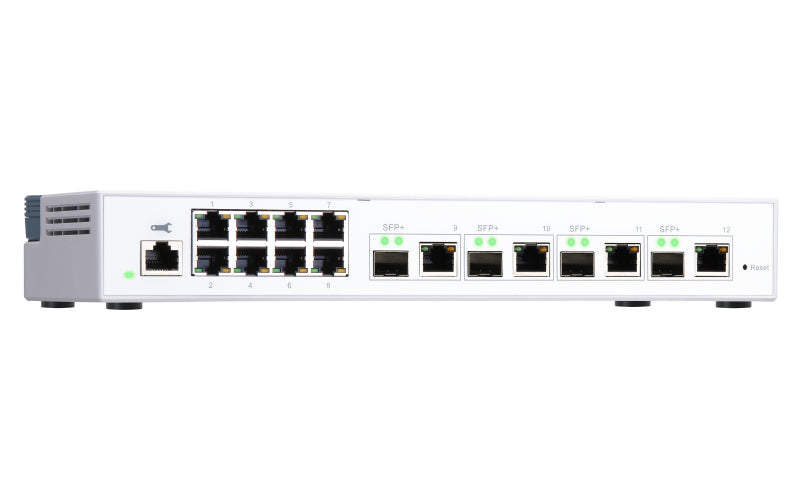 QNAP QSW-M408-4C commutateur réseau Géré L2 Gigabit Ethernet (10/100/1000) Blanc
