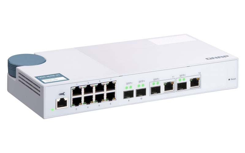 QNAP QSW-M408-2C commutateur réseau Géré L2 10G Ethernet (100/1000/10000) Blanc