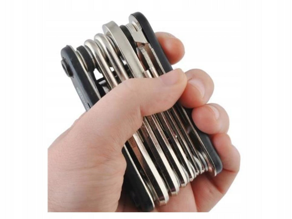 ZESTAW KLUCZY NARZĘDZI ROWEROWYCH MULTITOOL 16w1