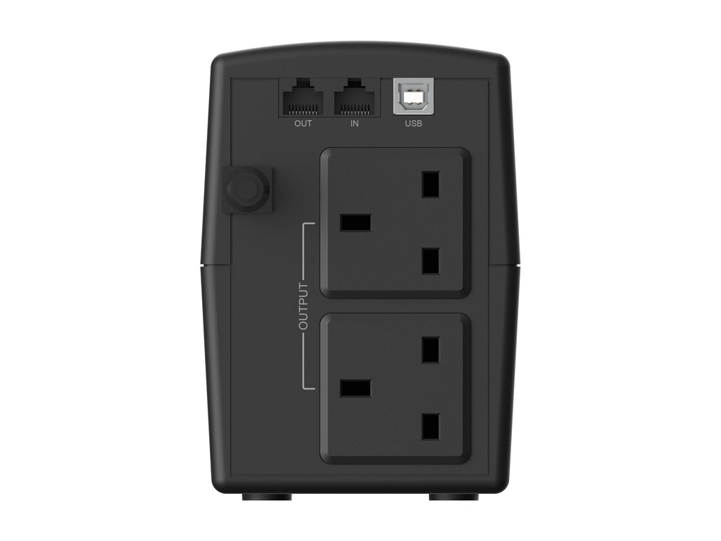 Conceptronic ZEUS01G alimentation d'énergie non interruptible Interactivité de ligne 0,65 kVA 360 W 2 sortie(s) CA