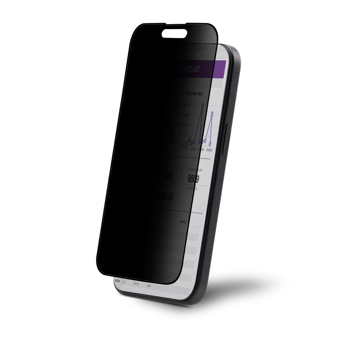 StarTech.com Filtre de Confidentialité 4 Directions pour iPhone 15 Pro Max, Verre Trempé, Vue +/- 30°
