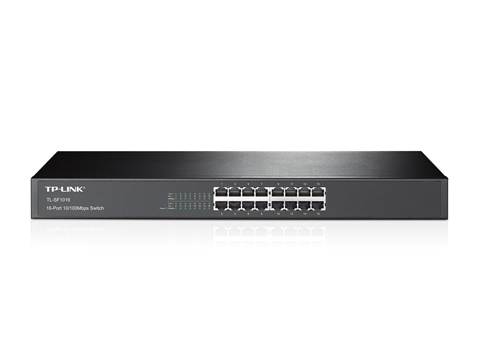 TP-Link TL-SF1016 commutateur réseau Non-géré Fast Ethernet (10/100) 1U Noir