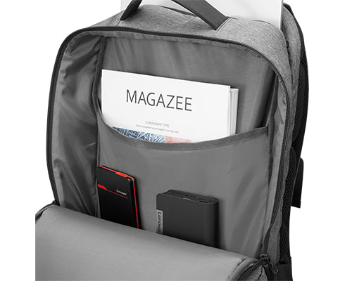 Lenovo Urban B730 43,9 cm (17.3") Sac à dos Charbon de bois, Gris