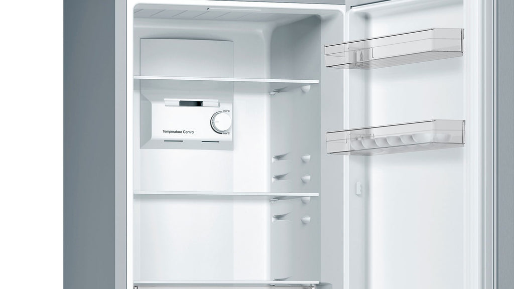 Bosch Bosch Serie 2 KGN33NLEB réfrigérateur-congélateur Pose libre 282 L Acier inoxydable