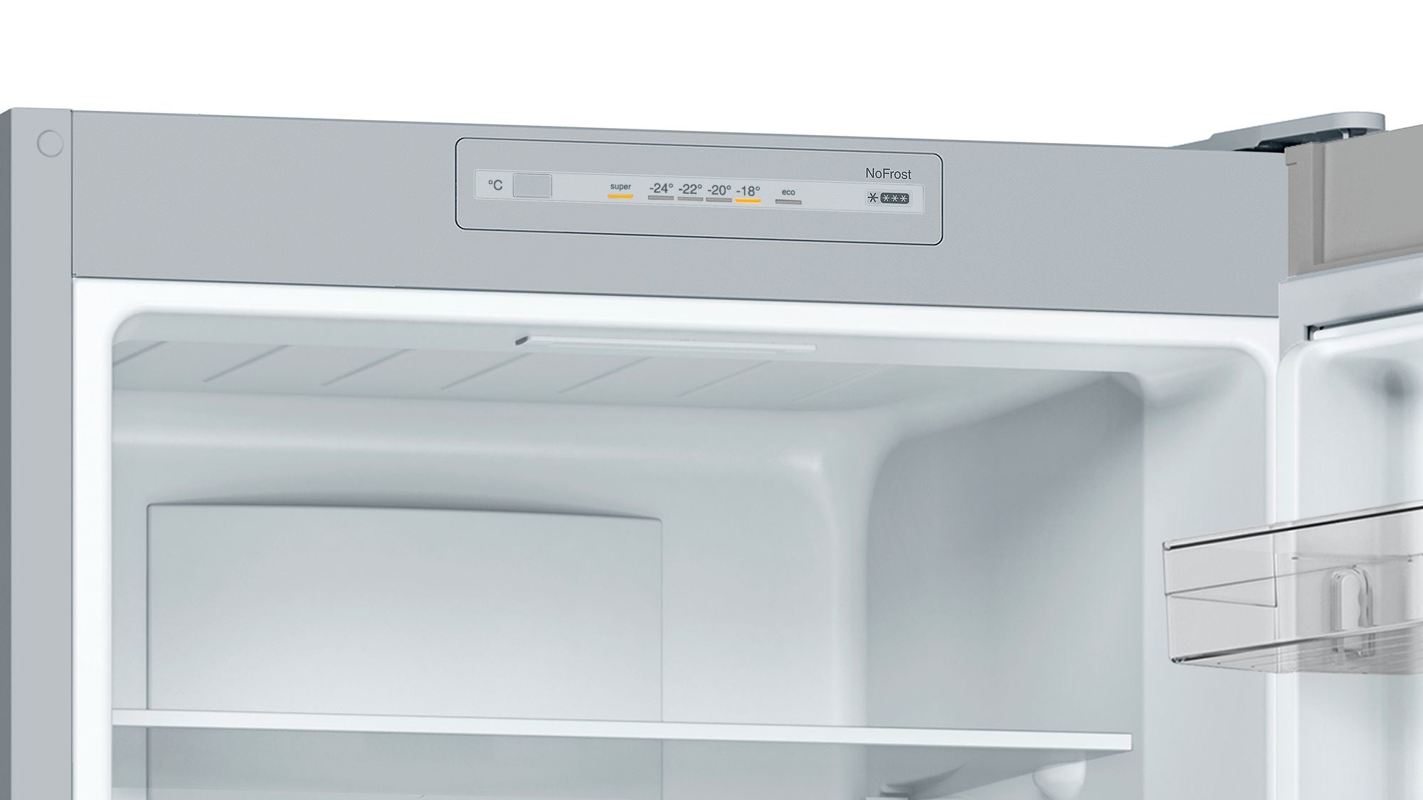 Bosch Bosch Serie 2 KGN33NLEB réfrigérateur-congélateur Pose libre 282 L Acier inoxydable