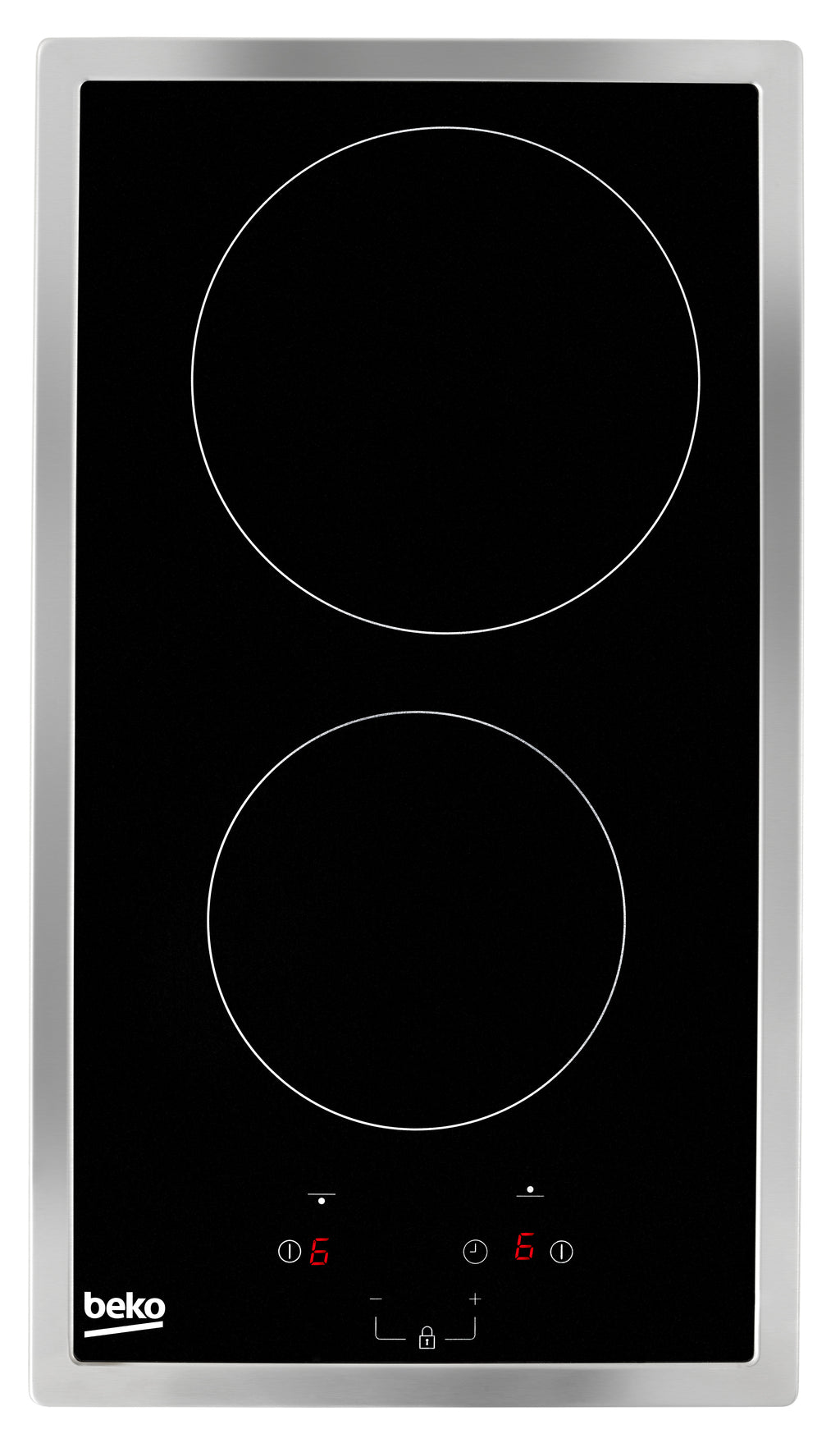 Beko HDMC32400TX plaque Acier inoxydable Intégré 30 cm Céramique 2 zone(s)