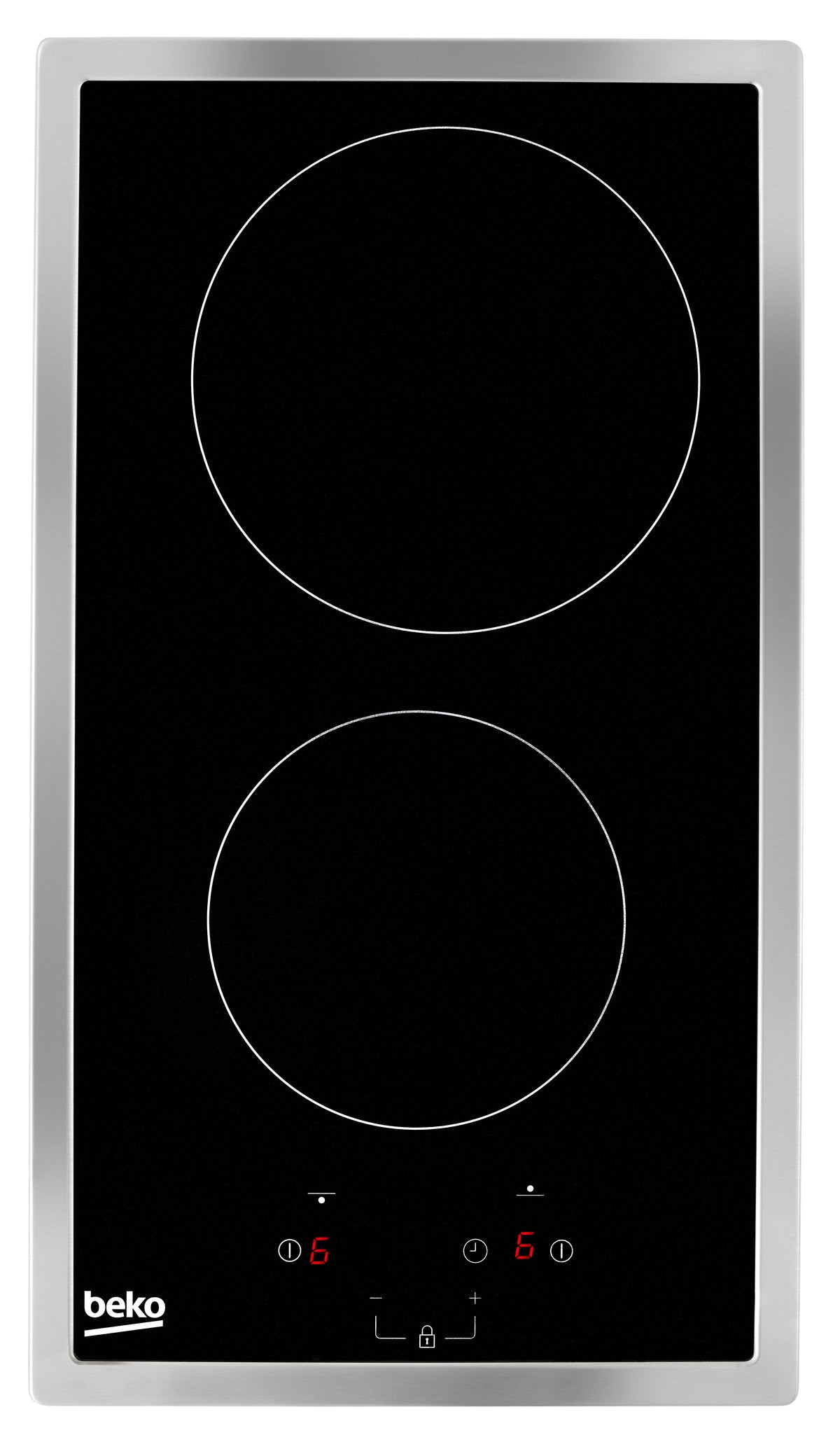 Beko HDMC32400TX plaque Acier inoxydable Intégré 30 cm Céramique 2 zone(s)