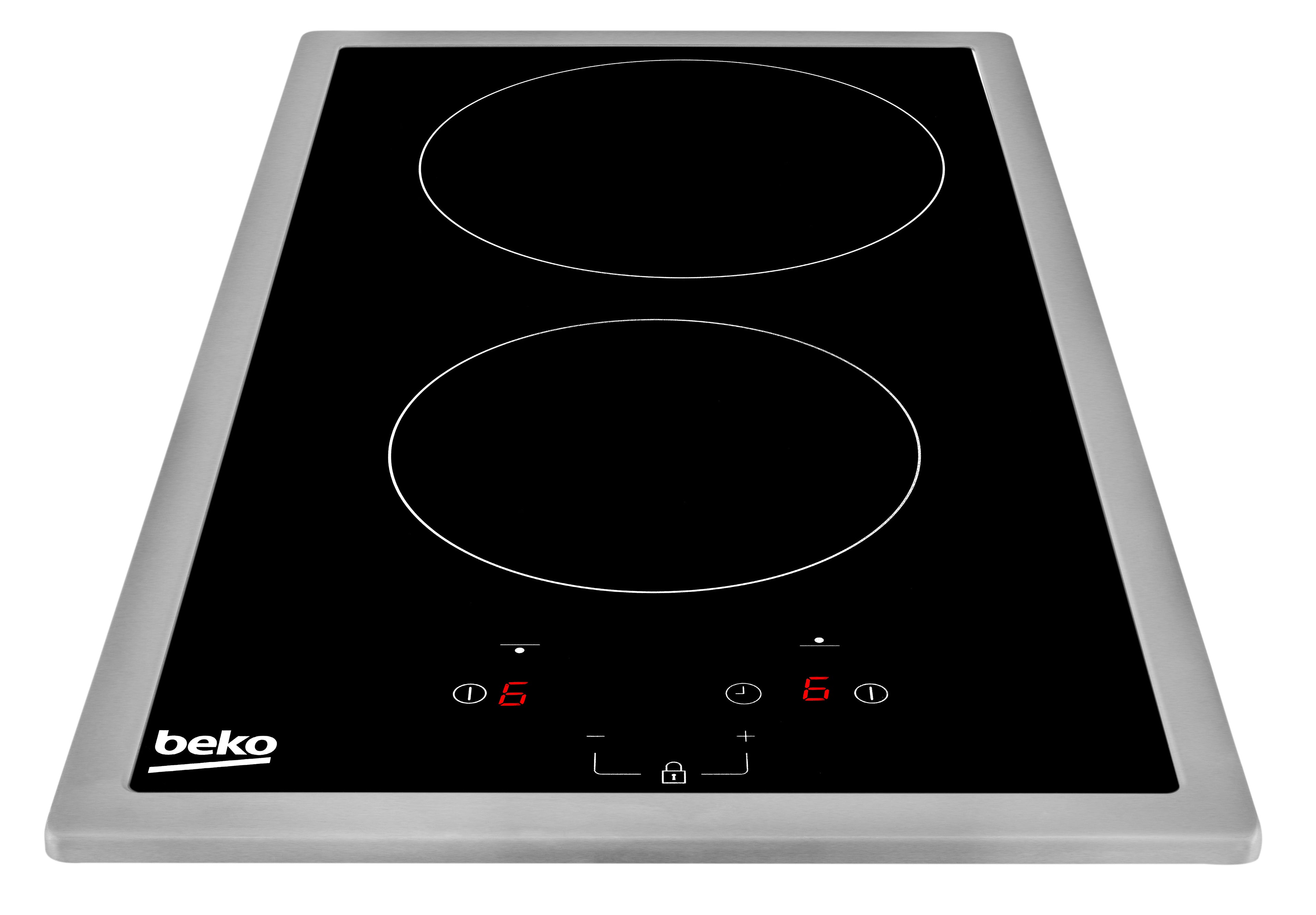 Beko HDMC32400TX plaque Acier inoxydable Intégré 30 cm Céramique 2 zone(s)