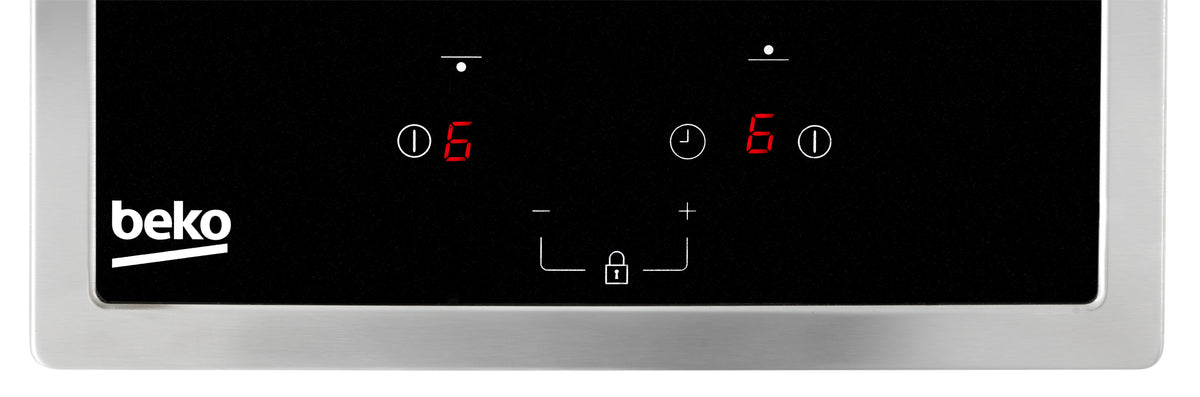 Beko HDMC32400TX plaque Acier inoxydable Intégré 30 cm Céramique 2 zone(s)