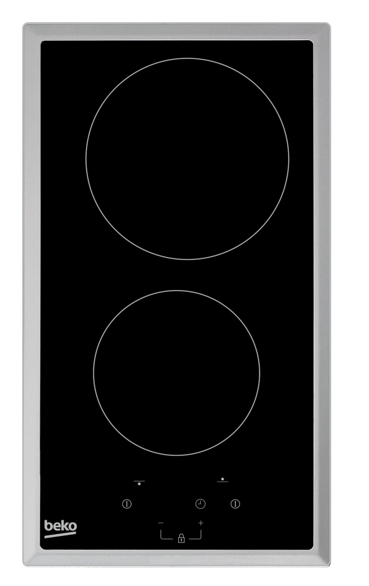 Beko HDMC32400TX plaque Acier inoxydable Intégré 30 cm Céramique 2 zone(s)