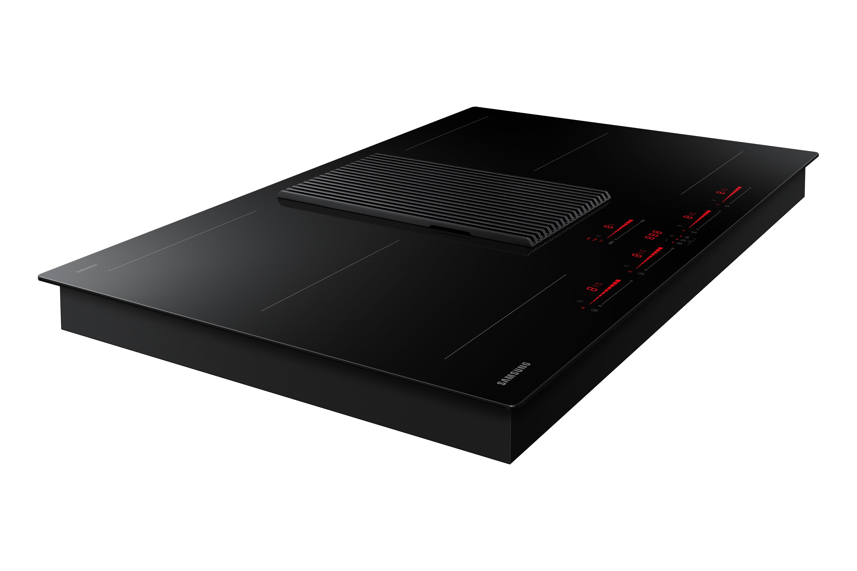 Samsung NZ84T9747VK/UR plaque Noir Intégré 83 cm Plaque avec zone à induction 4 zone(s) Hotte intégrée