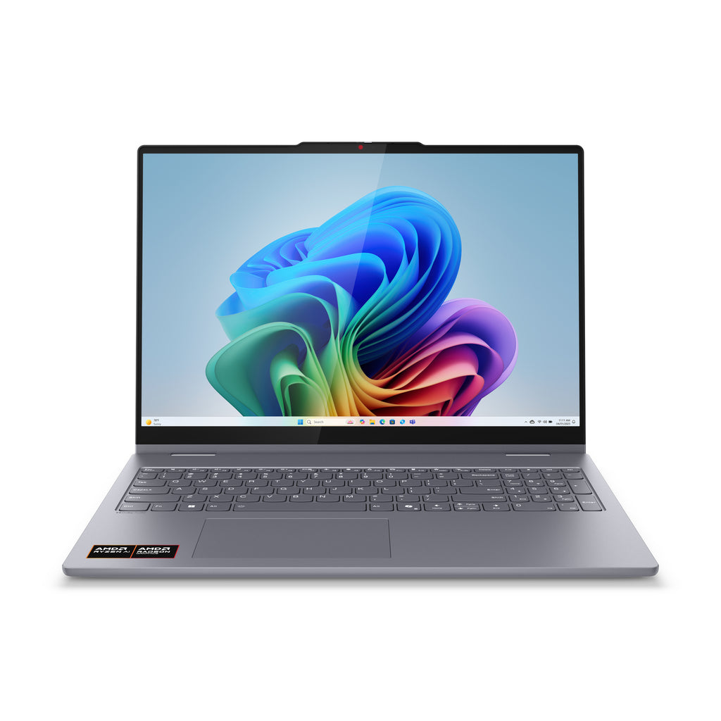 Lenovo IdeaPad 5 2-in-1 16AKP10 Copilot+ PC AMD Ryzen AI 5 340 Hybride (2-en-1) 40,6 cm (16") Écran tactile WUXGA 16 Go LPDDR5x-SDRAM 1 To SSD Wi-Fi 7 (802.11be) Windows 11 Home Allemand Gris