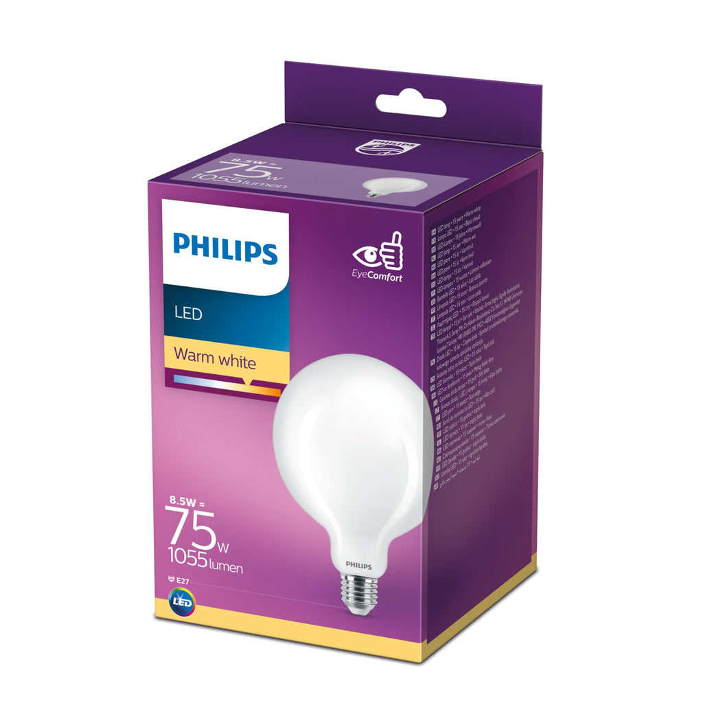 Philips Ampoule dépolie Filament 75 W G120 E27