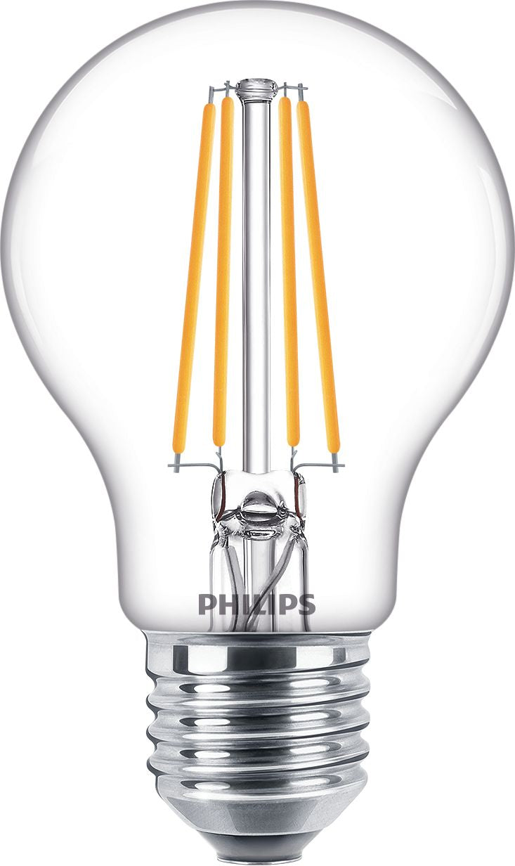 Philips Ampoule transparente à filament 60 W A60 E27