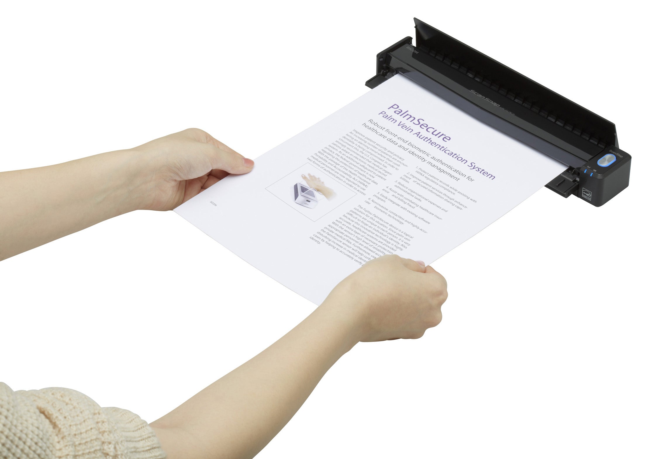 Ricoh ScanSnap iX100 Numériseur à alimentation papier + chargeur de document 600 x 600 DPI A4 Noir