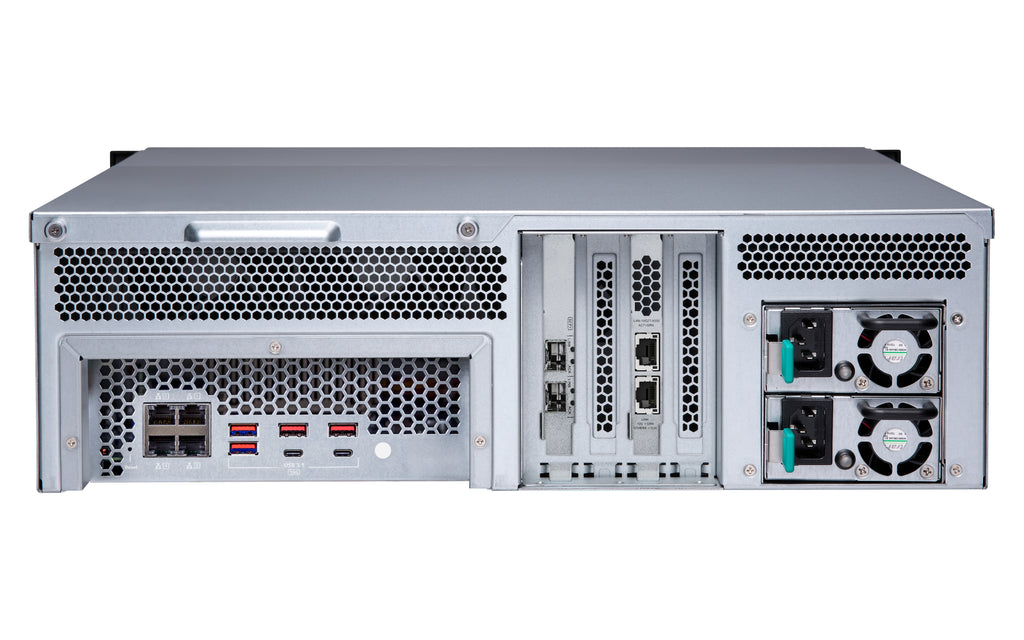 QNAP TS-h1683XU-RP NAS Rack 3U Intel Xeon E E-2236 128 Go DDR4 QuTS hero Noir