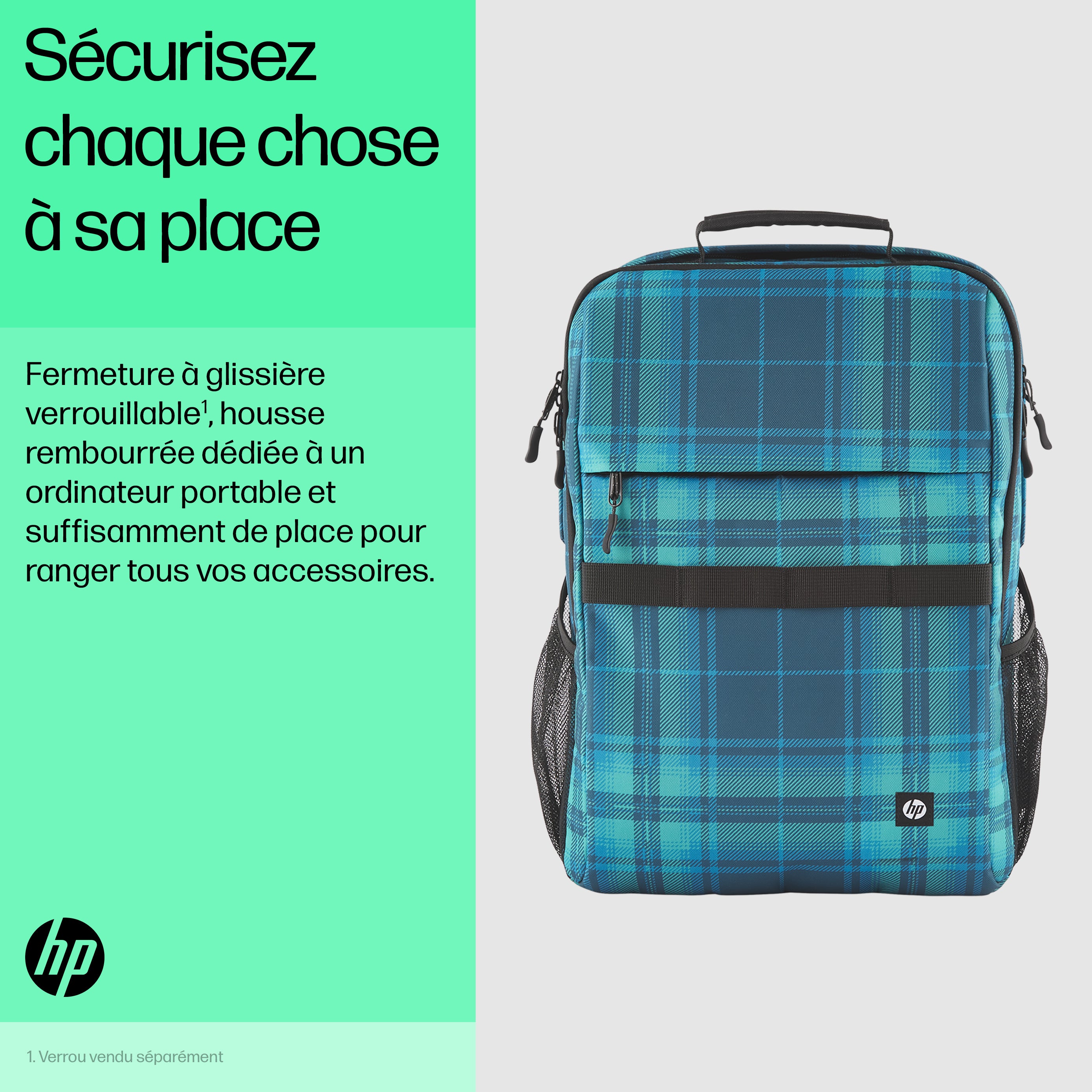 HP Sac à dos Campus XL (tartan)