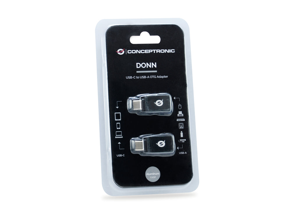 Conceptronic DONN03G changeur de genre de câble USB 3.1 Gen 1 Type-C USB 3.1 Gen 1 Type-A Noir