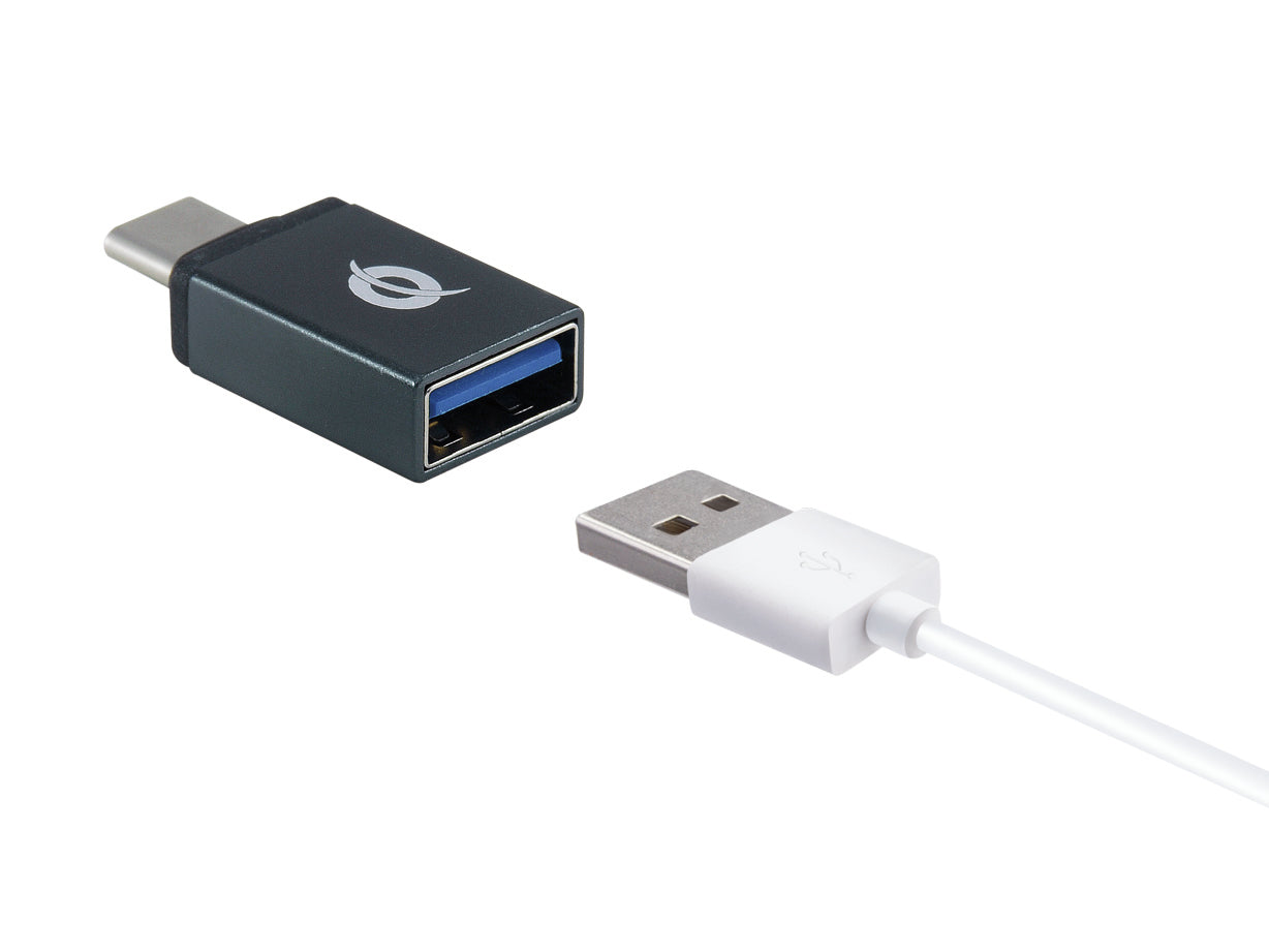 Conceptronic DONN04G changeur de genre de câble USB 3.1 Gen 1 Type-C, USB 2.0 Type-C USB 3.1 Gen 1 Type-A, USB 2.0 Micro Noir