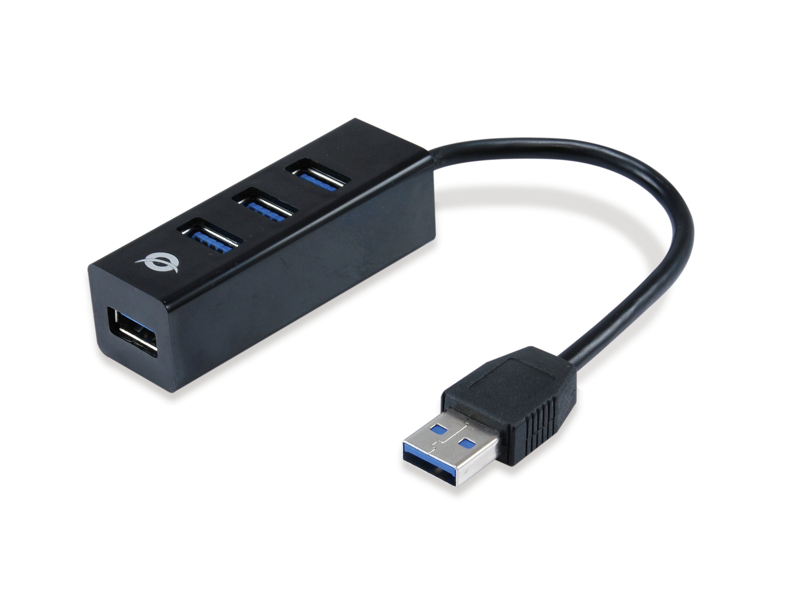 Conceptronic HUBBIES04B hub & concentrateur USB 3.2 Gen 1 (3.1 Gen 1) Type-A 5000 Mbit/s Noir