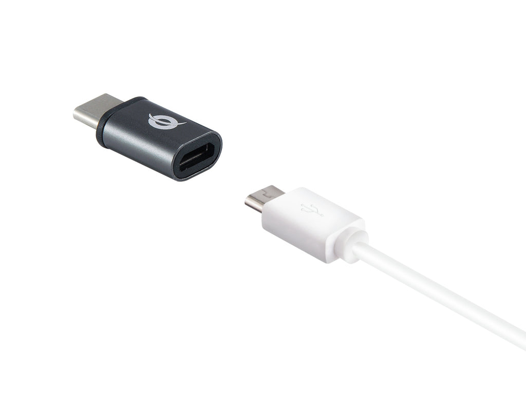 Conceptronic DONN04G changeur de genre de câble USB 3.1 Gen 1 Type-C, USB 2.0 Type-C USB 3.1 Gen 1 Type-A, USB 2.0 Micro Noir
