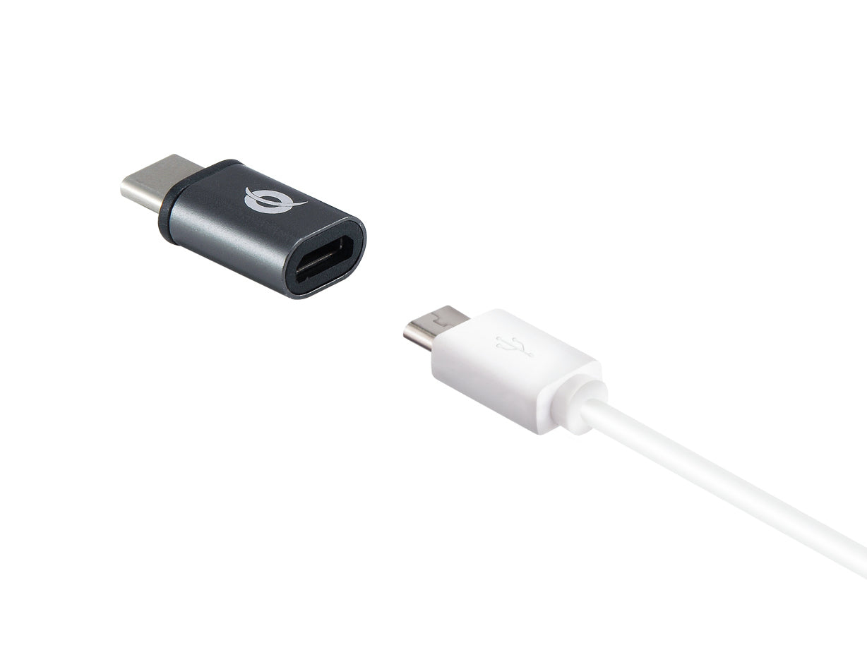 Conceptronic DONN04G changeur de genre de câble USB 3.1 Gen 1 Type-C, USB 2.0 Type-C USB 3.1 Gen 1 Type-A, USB 2.0 Micro Noir