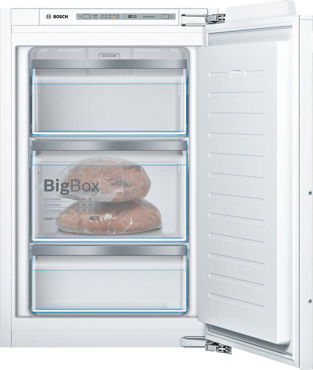 Bosch Bosch Serie 6 GIV21AFE0 congélateur Congélateur vertical Intégré 96 L Blanc