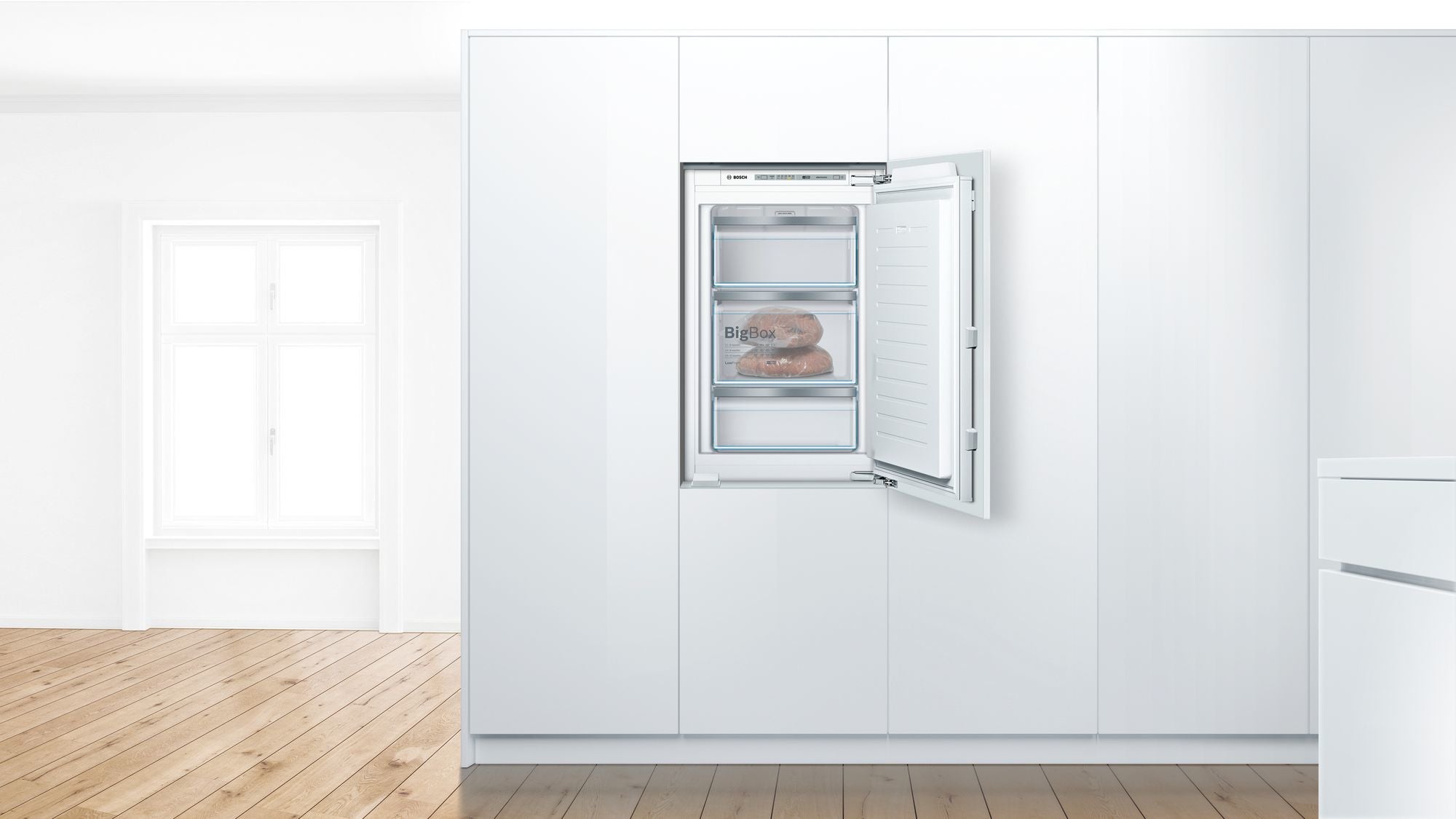 Bosch Bosch Serie 6 GIV21AFE0 congélateur Congélateur vertical Intégré 96 L Blanc