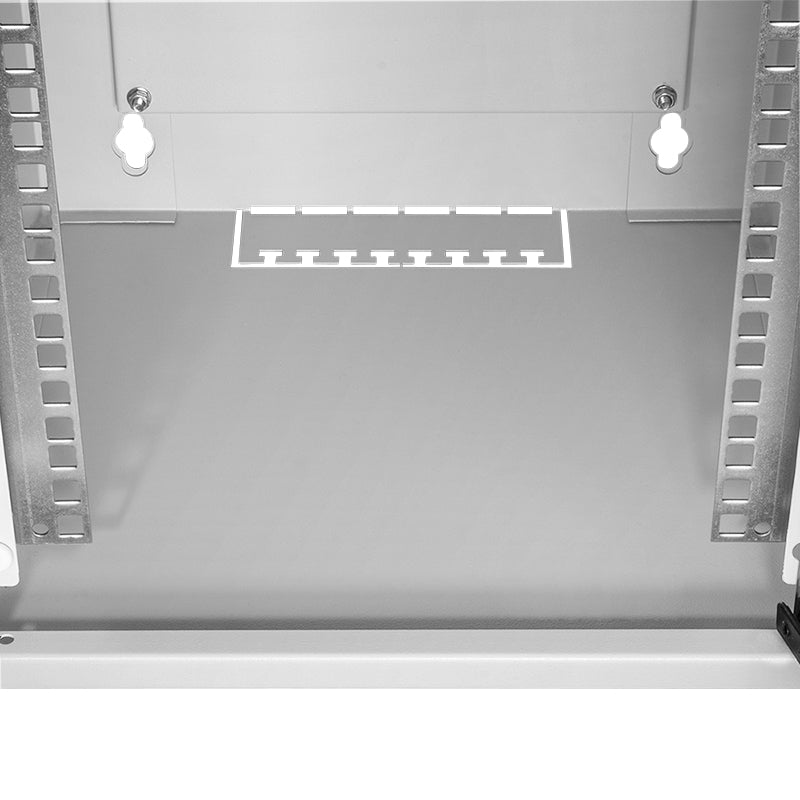 LogiLink W66Z30G étagère 6U Rack monté sur le mur Gris