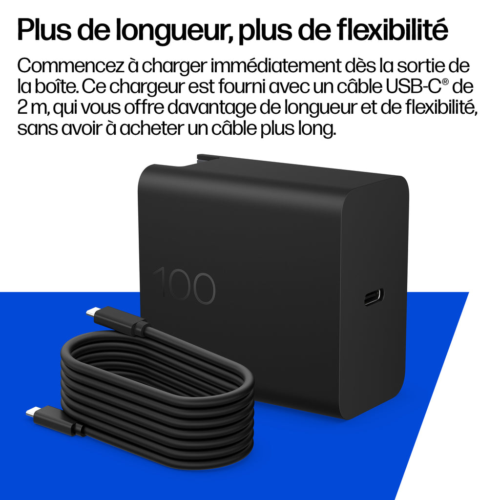 HP 100W Gallium Nitride Wall Charger EURO SmartBuy adaptateur de puissance & onduleur - vue 6