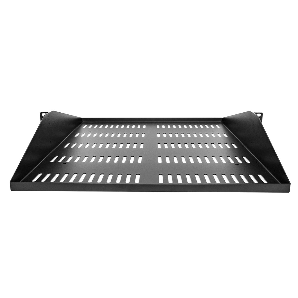 StarTech.com Étagère Rack 19 pouces 2U Ventilé, Profondeur 50cm, Capacité 91kg, Noir