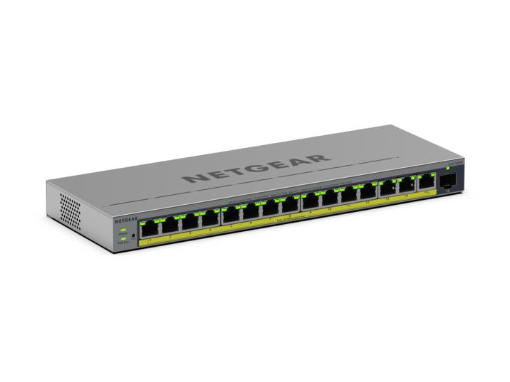 NETGEAR GS116EPP Switch Gigabit Ethernet Géré L2/L3 PoE, 16 Ports RJ-45, Gris