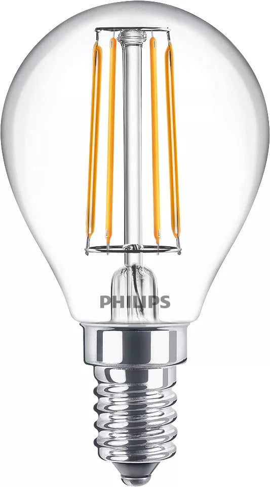 Philips Ampoule flamme transparente à filament 40W P45 E14