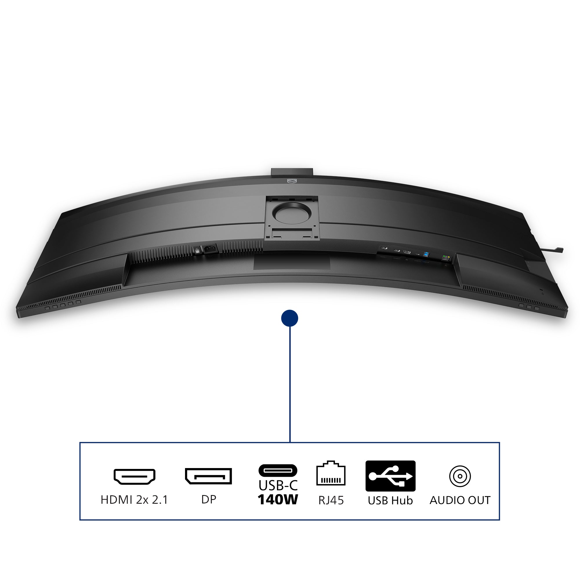 Philips 5000 series 49B2U5900CH/00 écran plat de PC 124 cm (48.8") 5120 x 1440 pixels Dual QHD LCD Noir