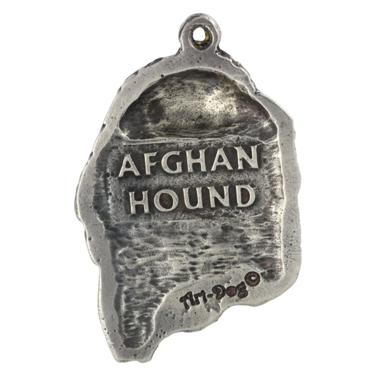 Afghan Hound, Tazi I - Necklace with dog, silver-plated pendant for dog fan, unique jewelry by Art-Dog brand