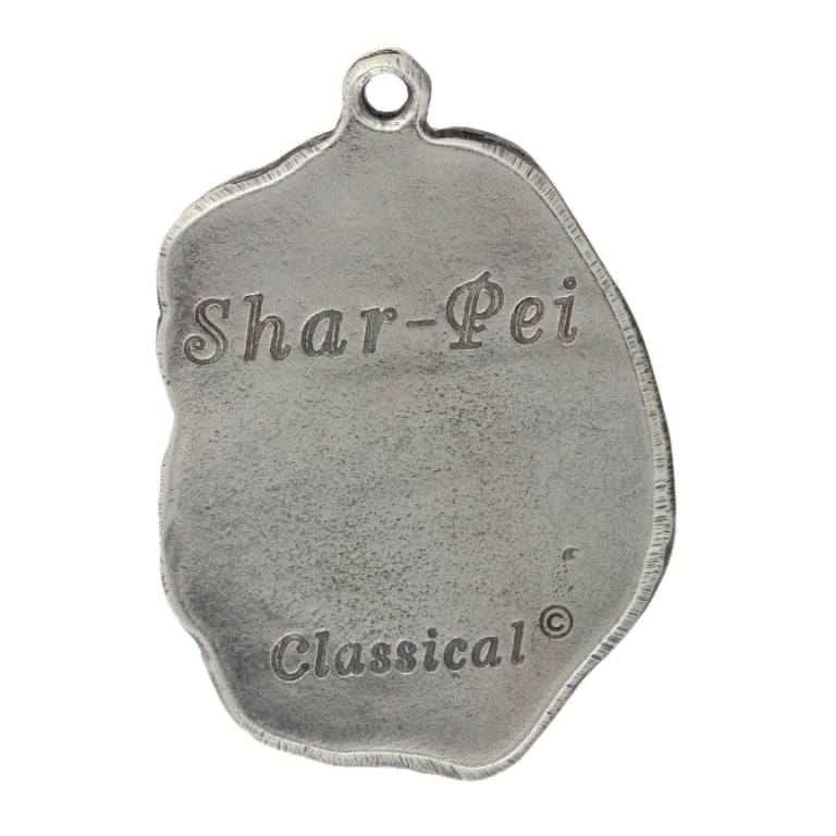 Shar Pei - Necklace with dog, silver-plated pendant for dog fan, unique jewelry by Art-Dog brand