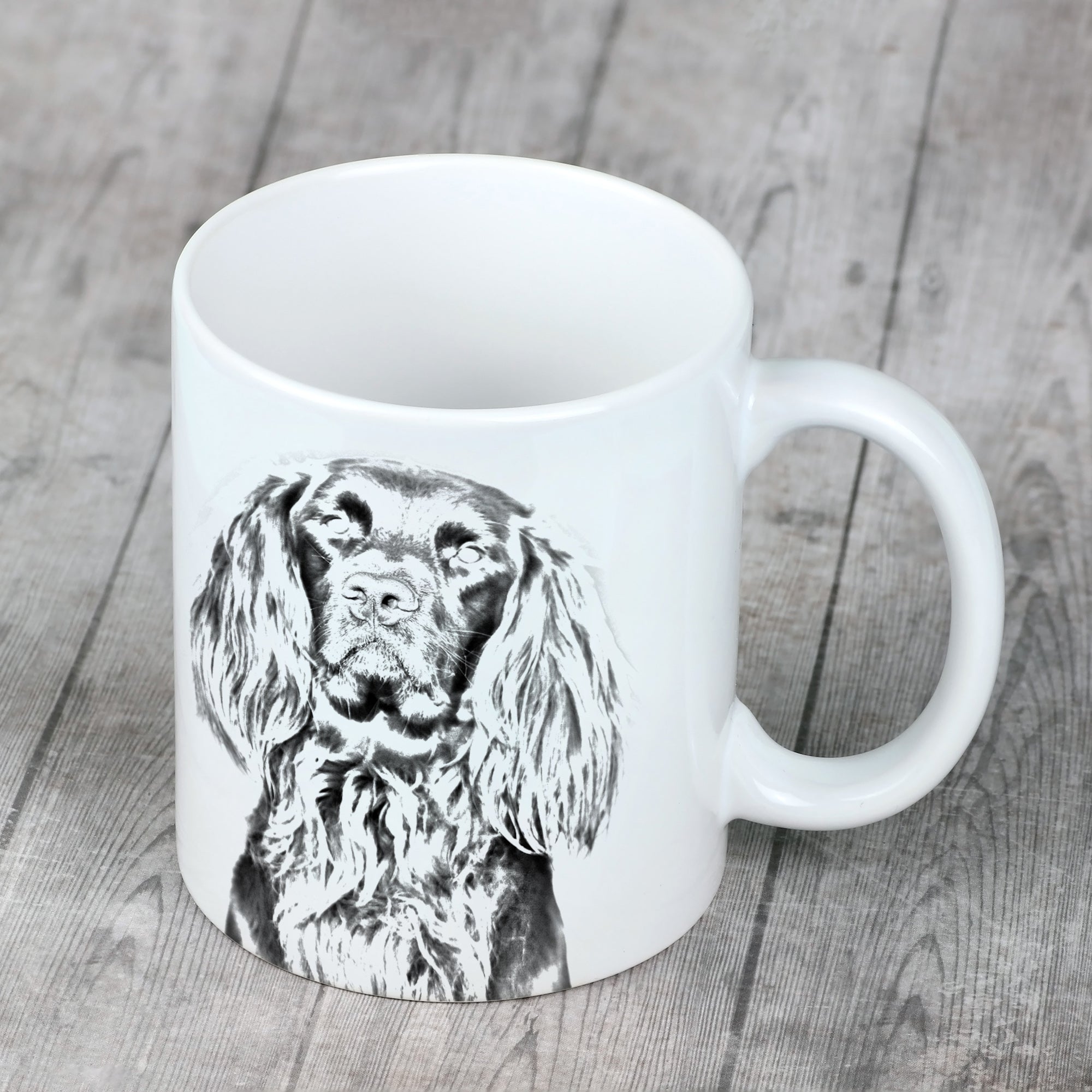 German Wirehaired Pointer I - cup with a dog, cute cup with graphics, a gift with your photo from the Art-Dog brand