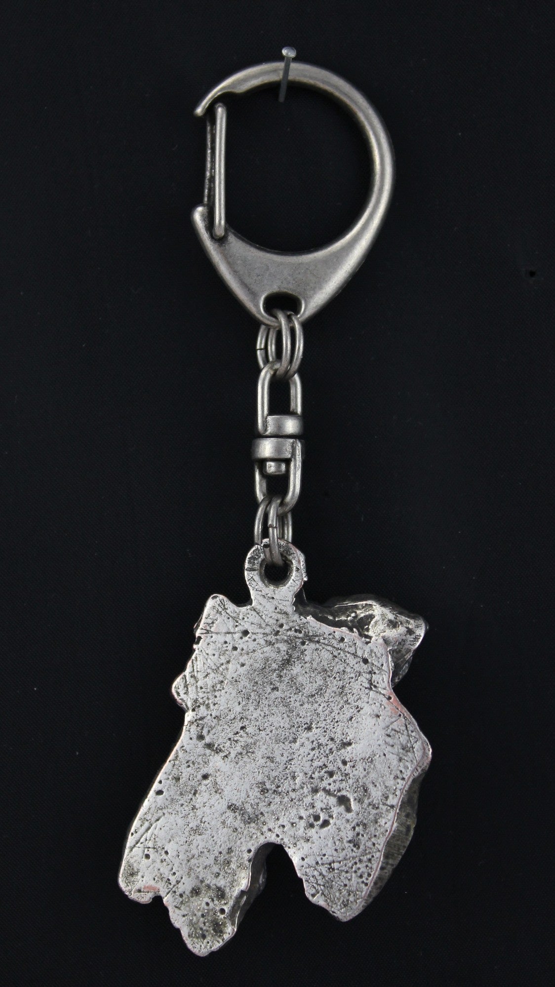 Airedale Terrier, Bingley Terrier - Silver-plated key ring with dog, handbag decoration, backpack pendant by Art-Dog brand