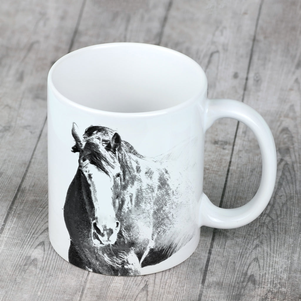 Clydesdale - cup with a horse, cute cup with graphics, a gift with your photo from the Art-Dog brand