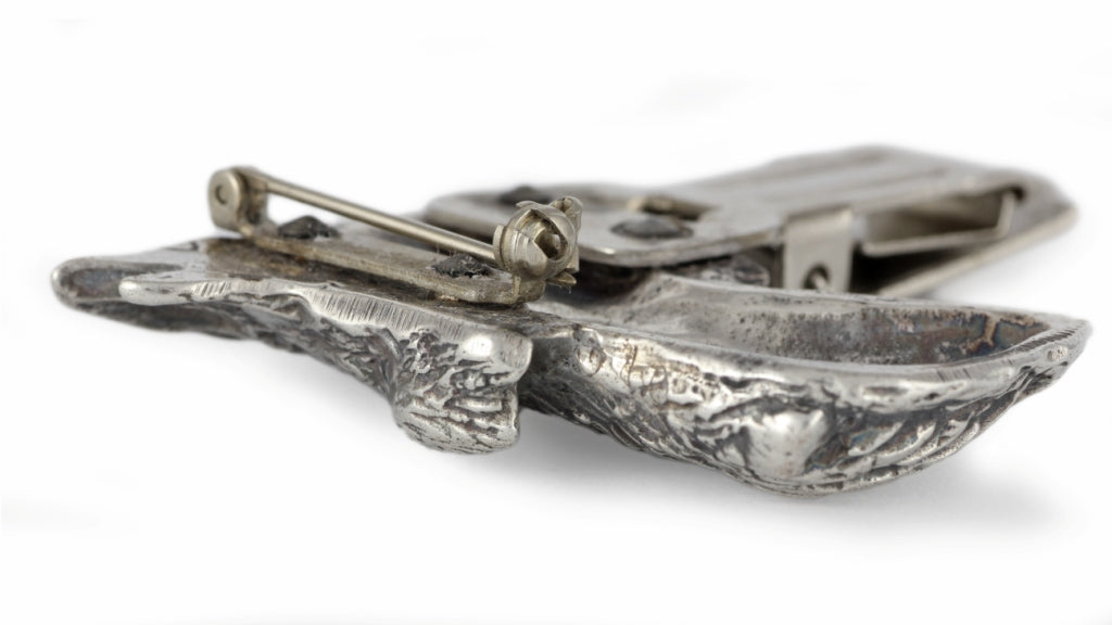 Affenpinscher, Affen, Affie - brooch with a clip, holder for a start number, silver-plated dog show pin from the Art-Dog brand