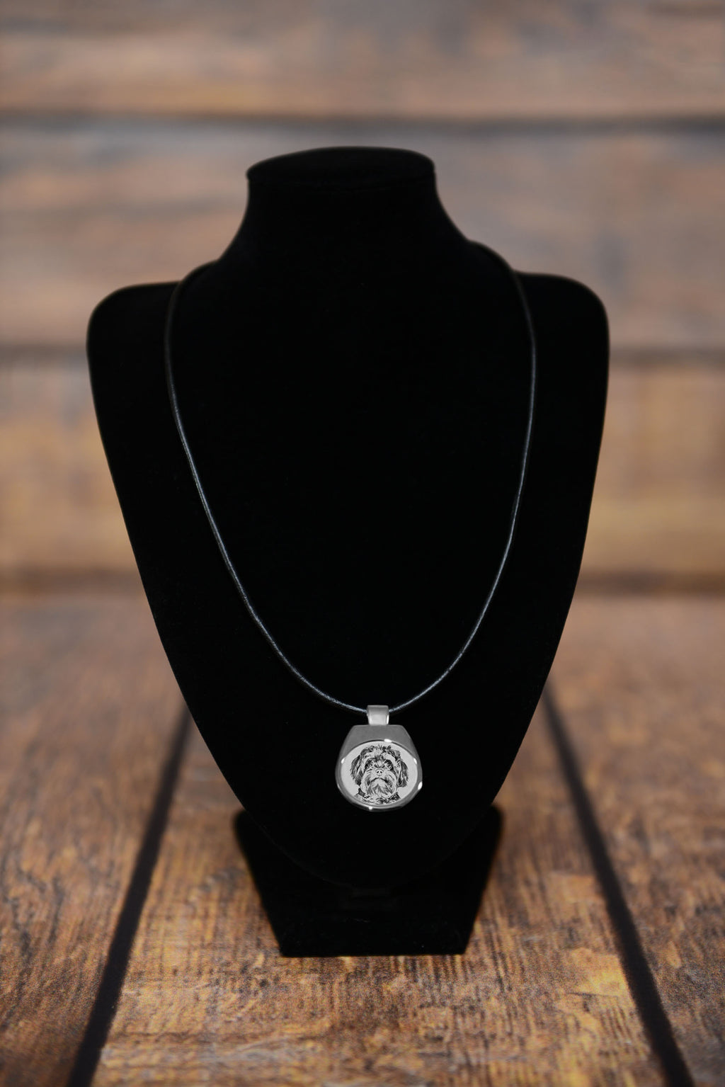 Bolonka, Russian Tsvetnaya Bolonka - dog necklace, personalized pendant with a photo, unique necklace for women and men by Art-Dog brand