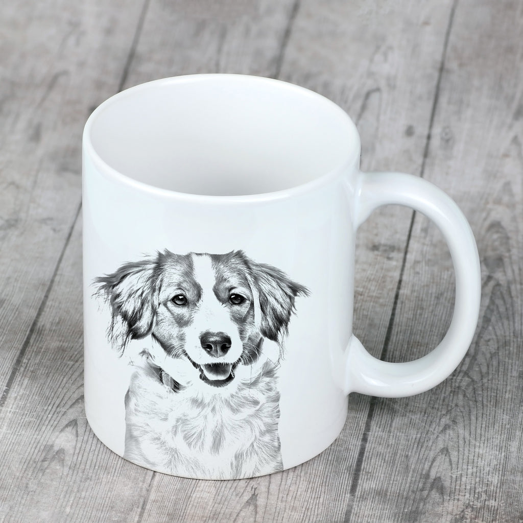 Kooikerhondje - cup with a dog, cute cup with graphics, a gift with your photo from the Art-Dog brand